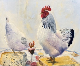 Celebration with chickens - Paul Kwisthout